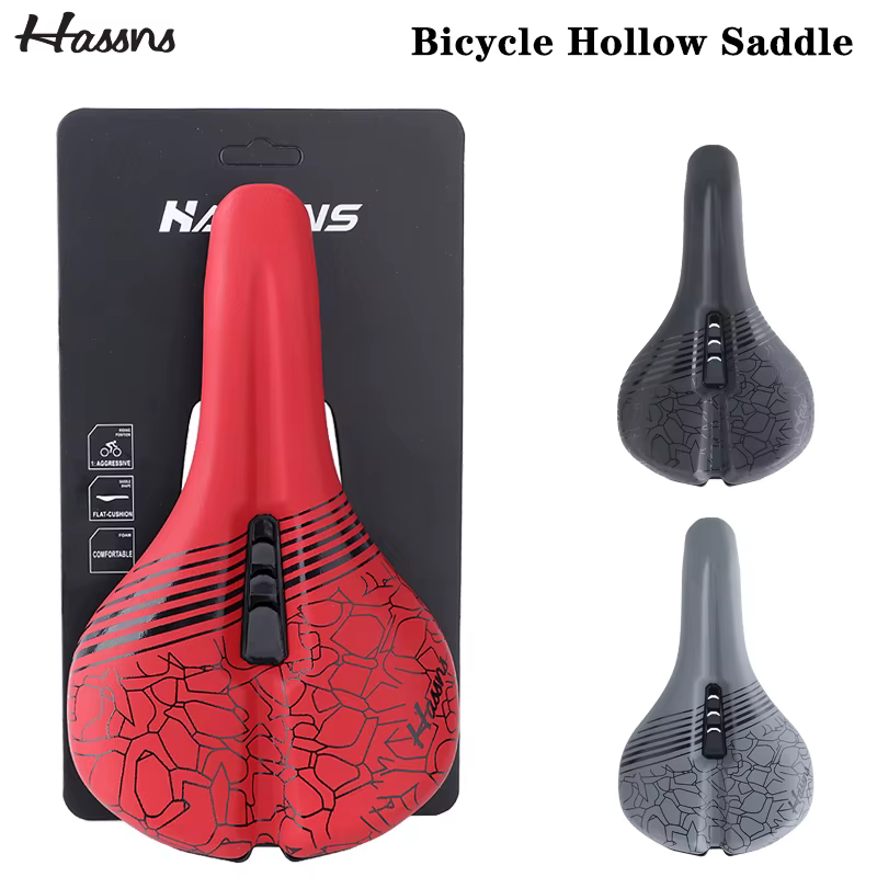 HASSNS Selle de vélo de route et VTT Selin confortable