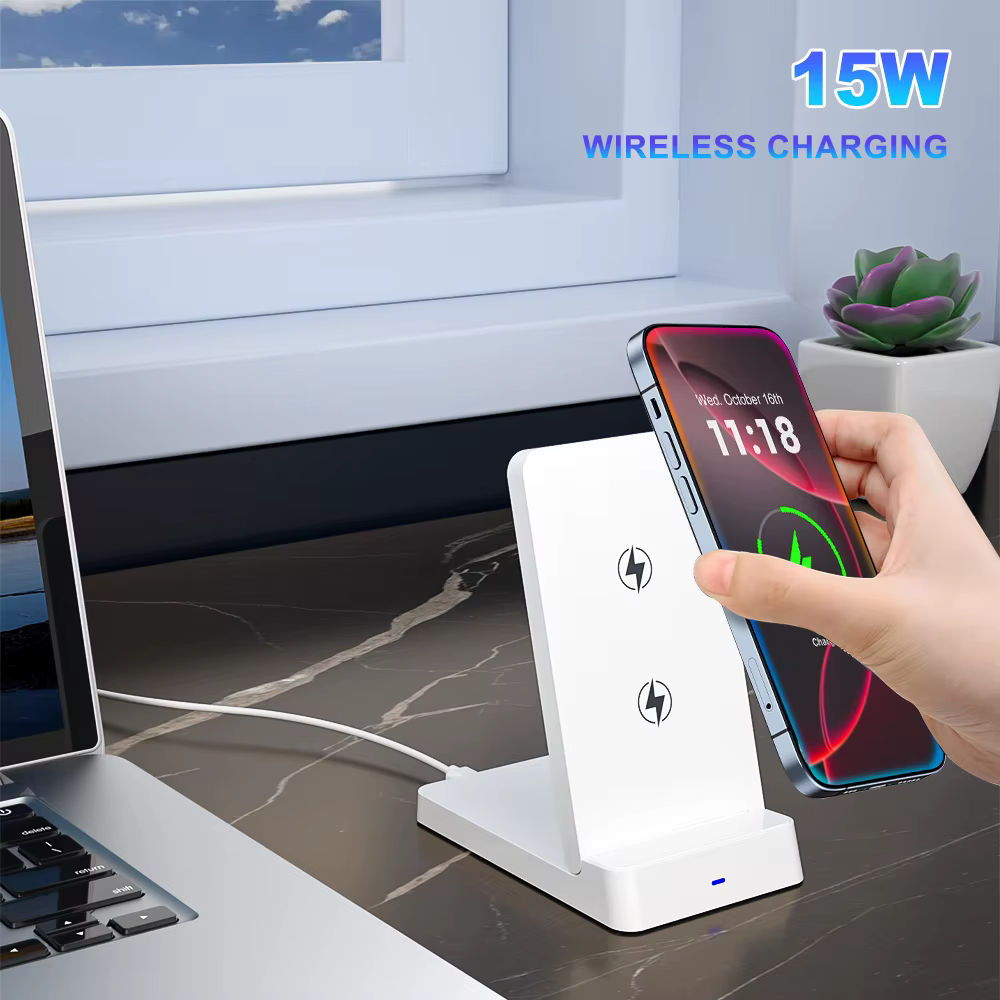 Support de chargeur sans fil pliable pour téléphone