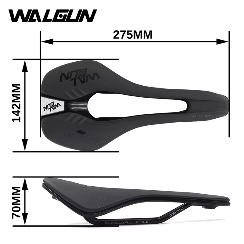 WALGUN WG762 selle wheelie vélo 142mm vtt ultraléger course hommes femmes siège professionnel TT Triathlon