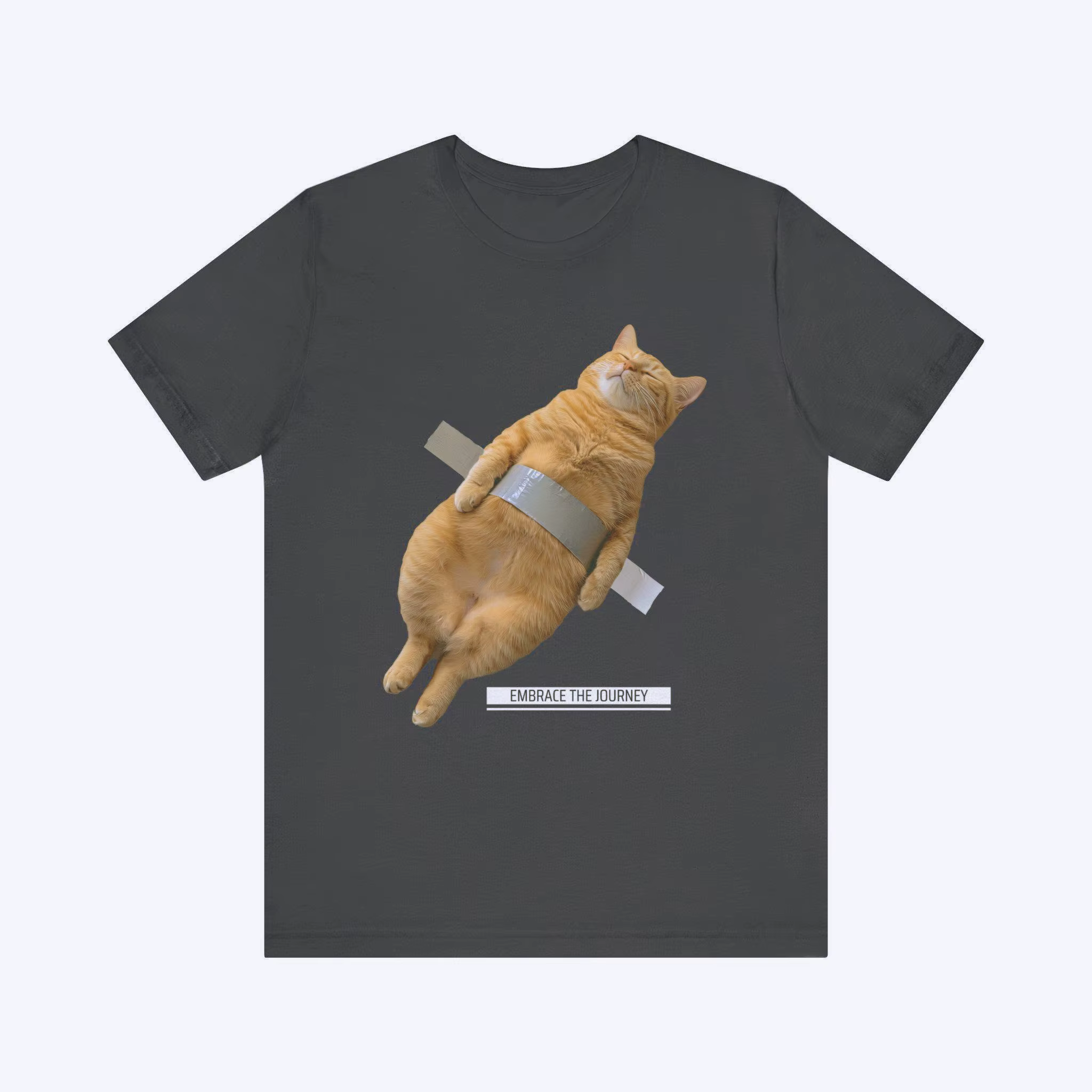 Vintage Orange chat graphique unisexe T-shirt ludique drôle Style quotidien T-Shirt toujours patron vers le haut chat surdimensionné T-shirt