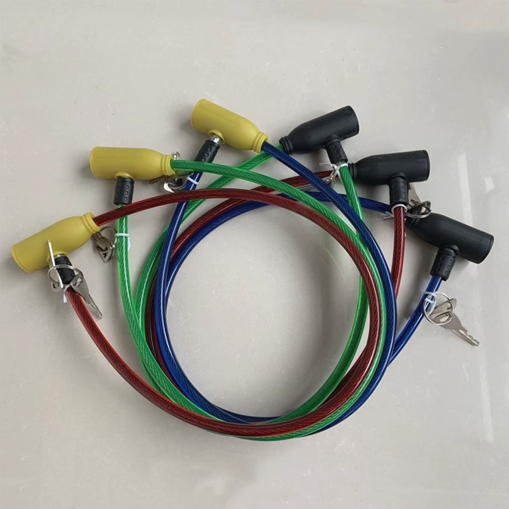Serrure de vélo avec 2 clés – Câble en acier antivol durable pour vélos