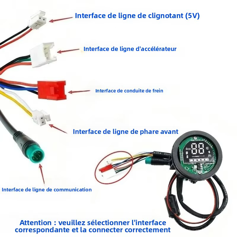 Kit de commande intelligent pour trottinette électrique Xiaomi Elite - 1200W