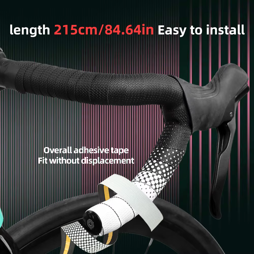 VXM – barre de bande de guidon de vélo de route, PU EVA, poignées de cyclisme, antidérapantes, absorbant les chocs, confort avec bouchon d'extrémité, accessoires de vélo