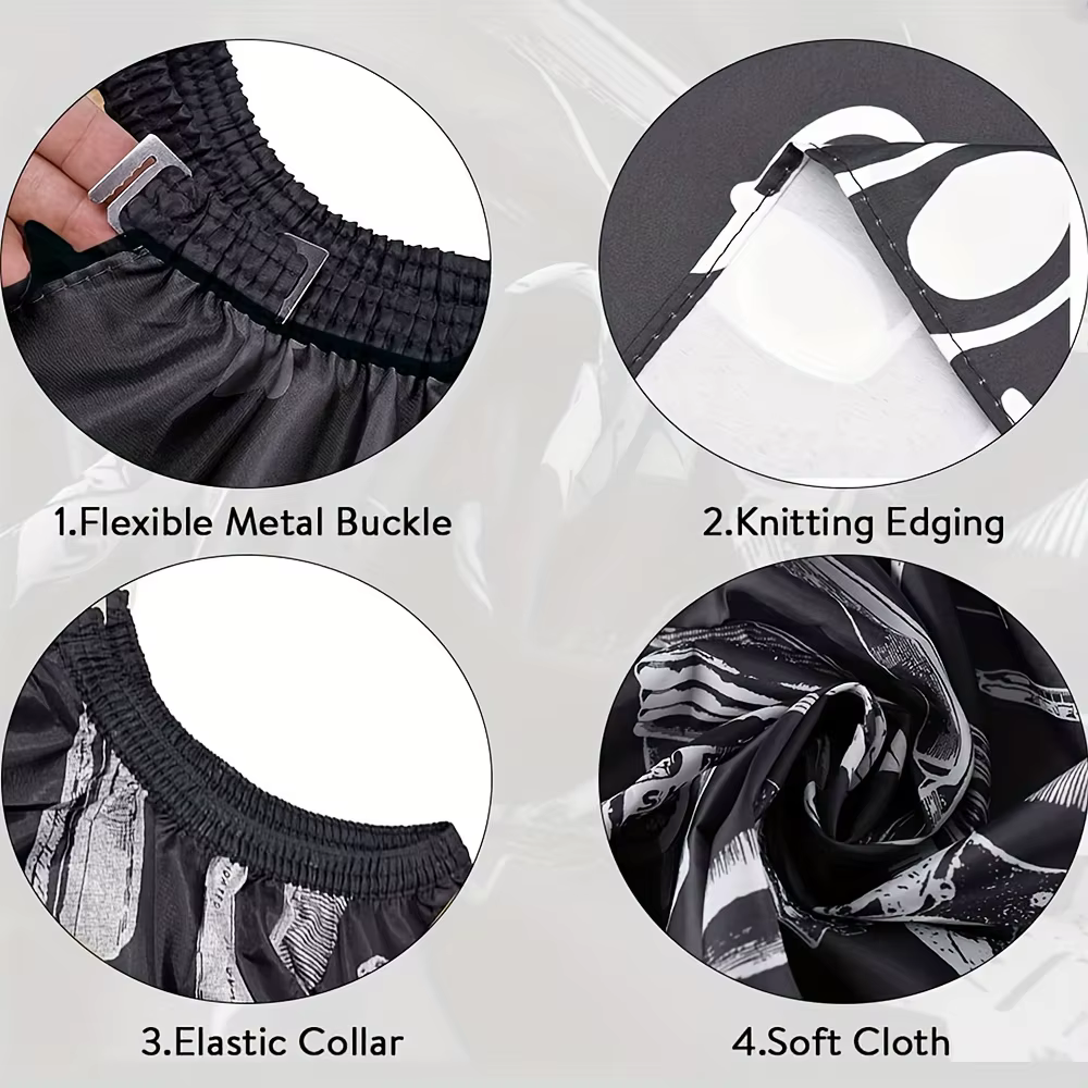 Cape de barbier professionnelle pour la coiffure – Bavoir imperméable et antiadhésif pour permanente/teinture avec impression élégante