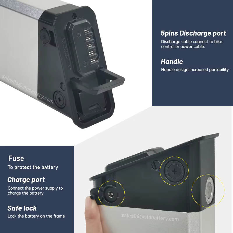 Pour ouxi x8 batterie de remplacement de vélo électrique pliant 500W 750W 48V 14Ah 17.5Ah