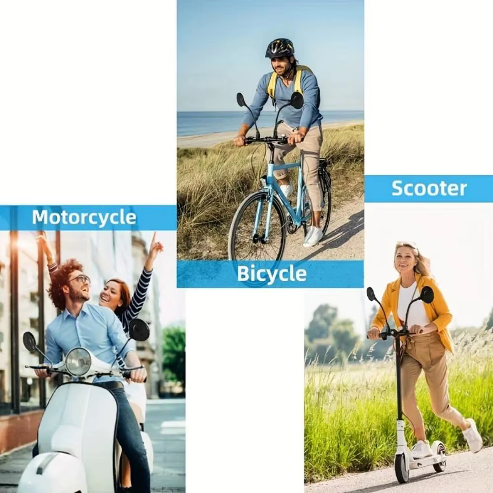 DOMEN – rétroviseurs de guidon de vélo rotatifs à 360 degrés