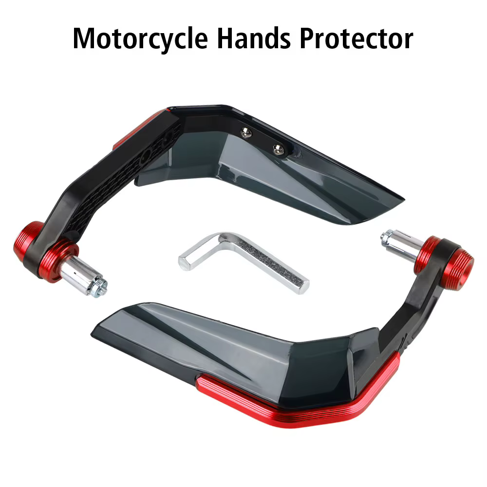 Protecteur de chute 2 pièces pour moto Scooter montagne e-bike en alliage d'aluminium ABS coupe-vent
