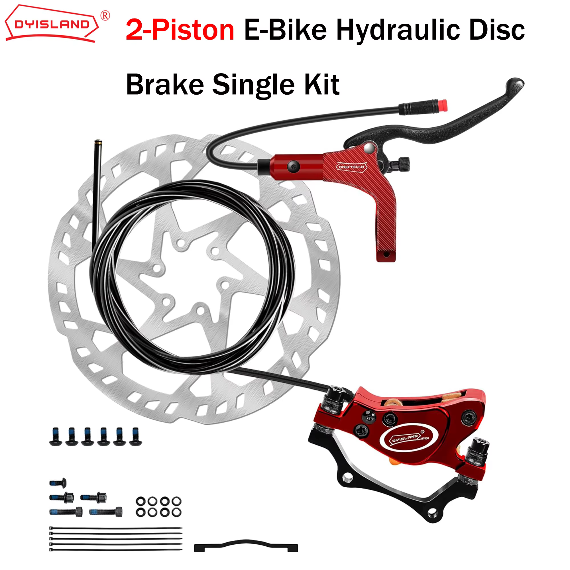 DYISLAND LD-200Plus 2 pistons e-bike frein à disque hydraulique droit arrière gauche