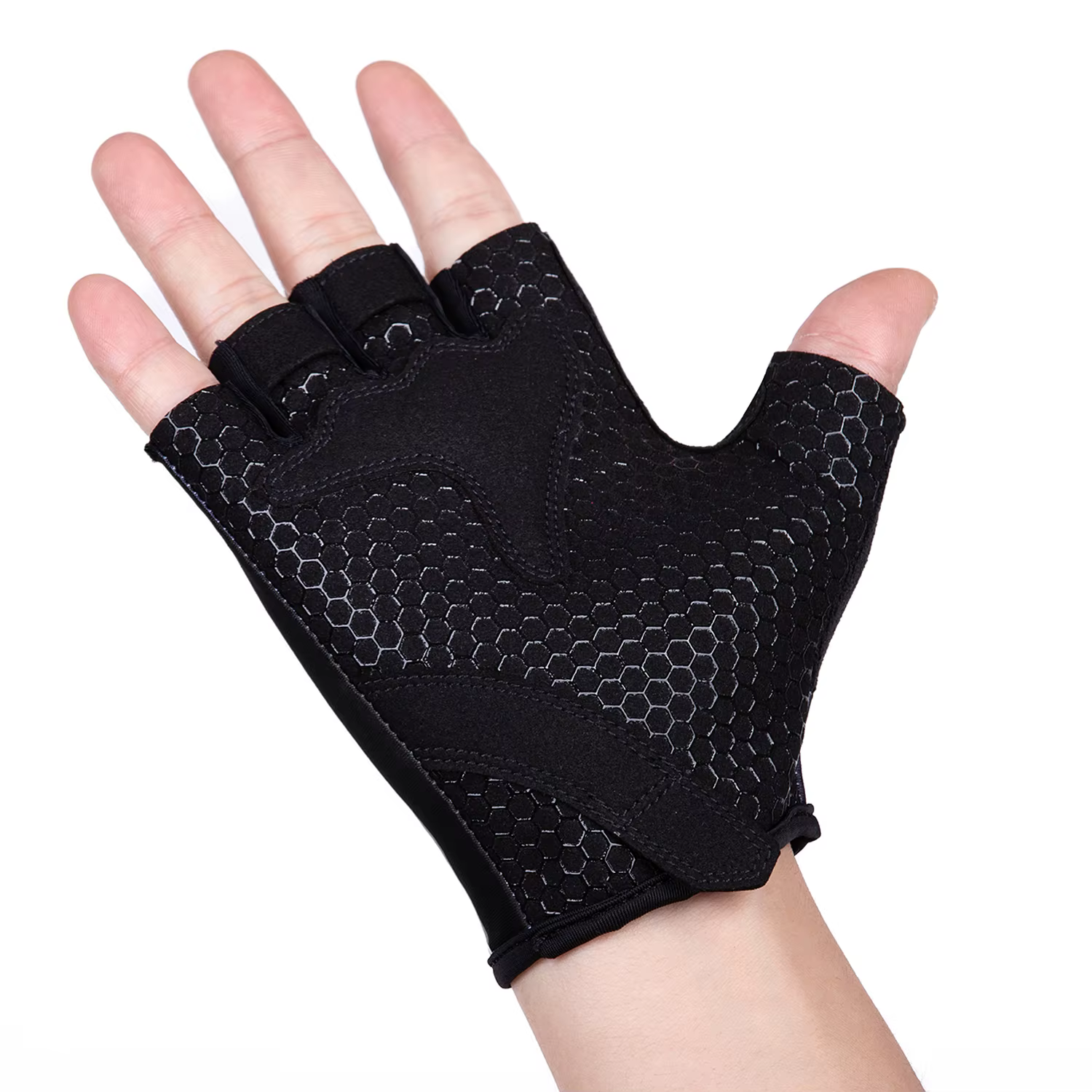 Gants de cyclisme rembourrés à demi-doigts pour hommes et femmes