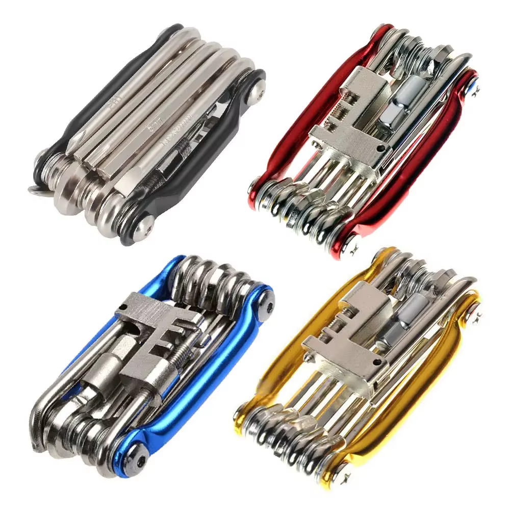 Kit d'outils de réparation de vélo 11 en 1
