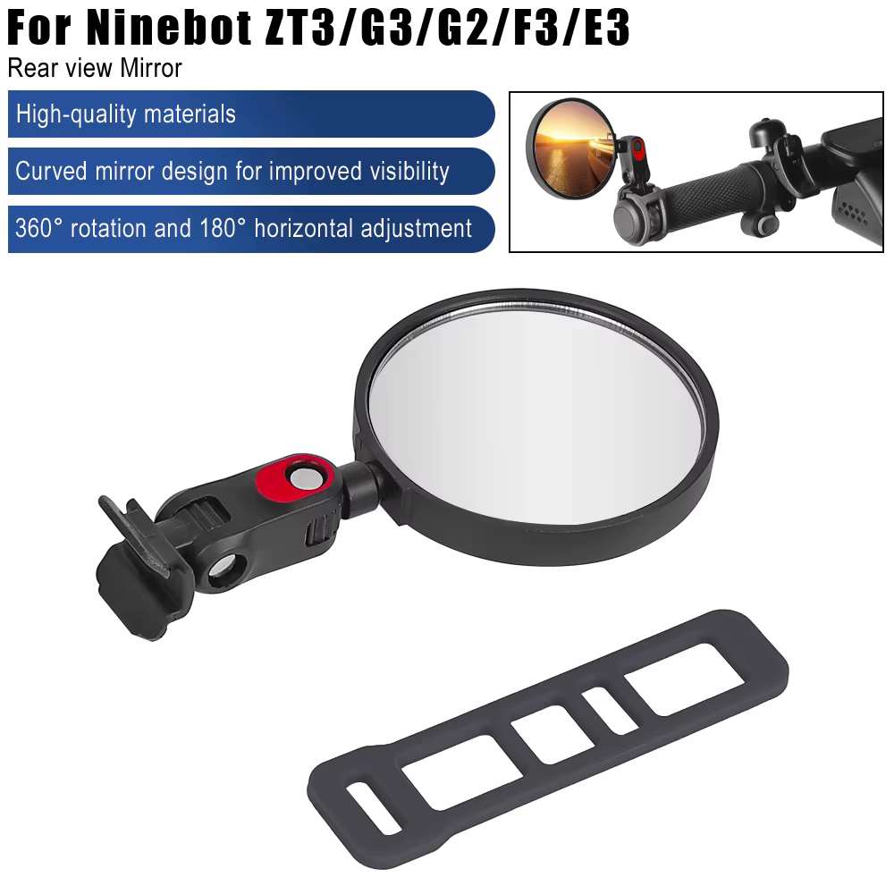 Rétroviseurs de guidon pour Segway Ninebot MAX G3 ZT3 Pro F3 F3 Pro E3 E3 Pro