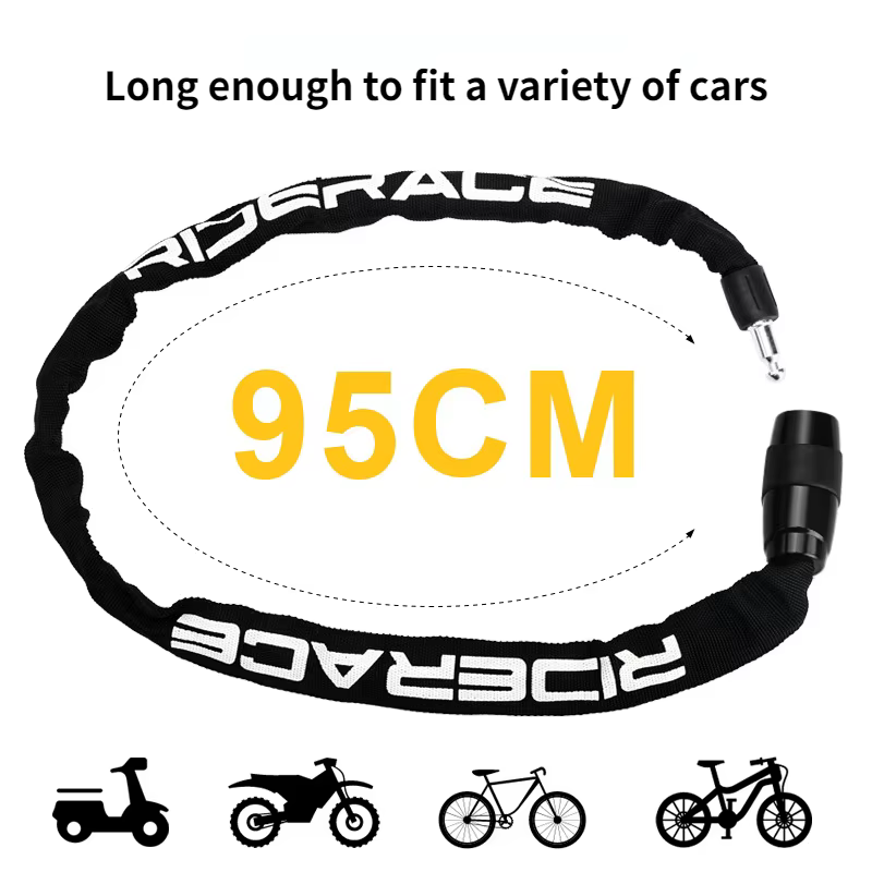 Serrure de chaîne de vélo antivol pour moto