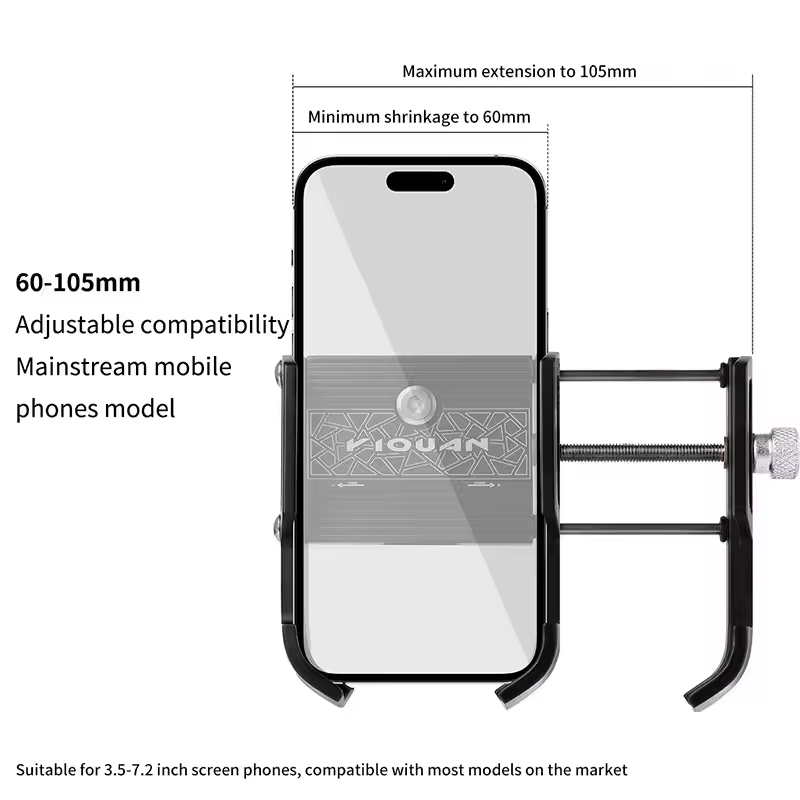 Support de téléphone en alliage d'aluminium pour vélo de route