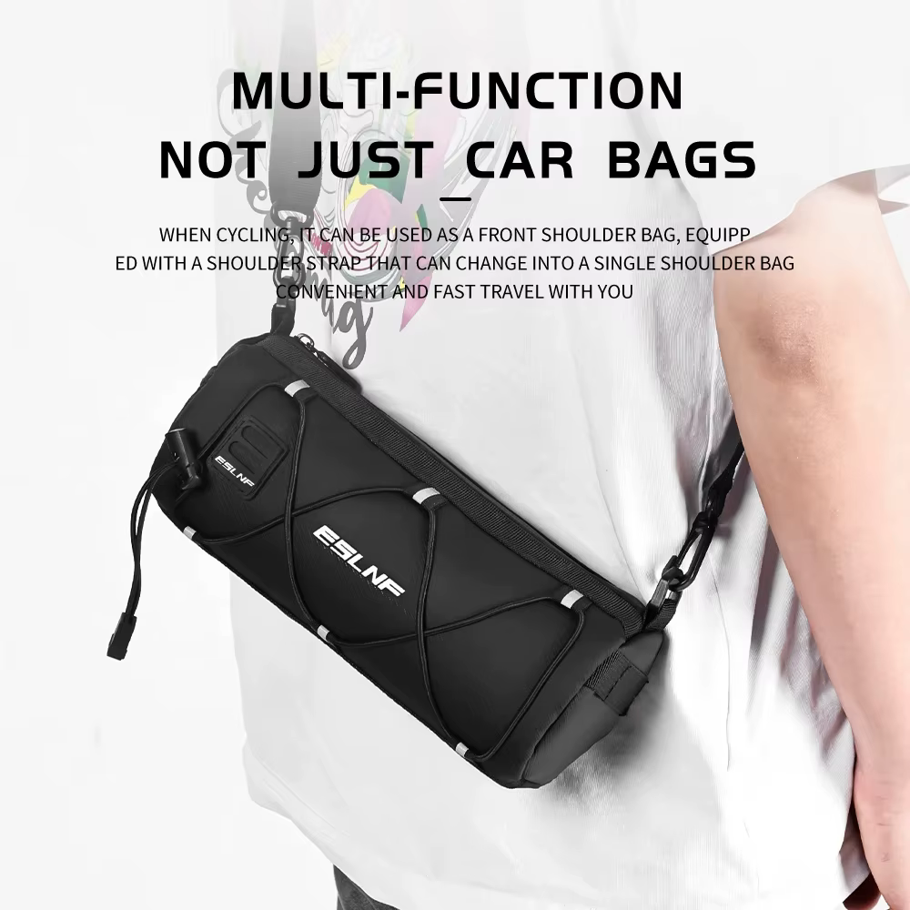 ESLNF sac avant de vélo stockage de grande capacité à l'extérieur sac d'équitation multifonction étanche sac