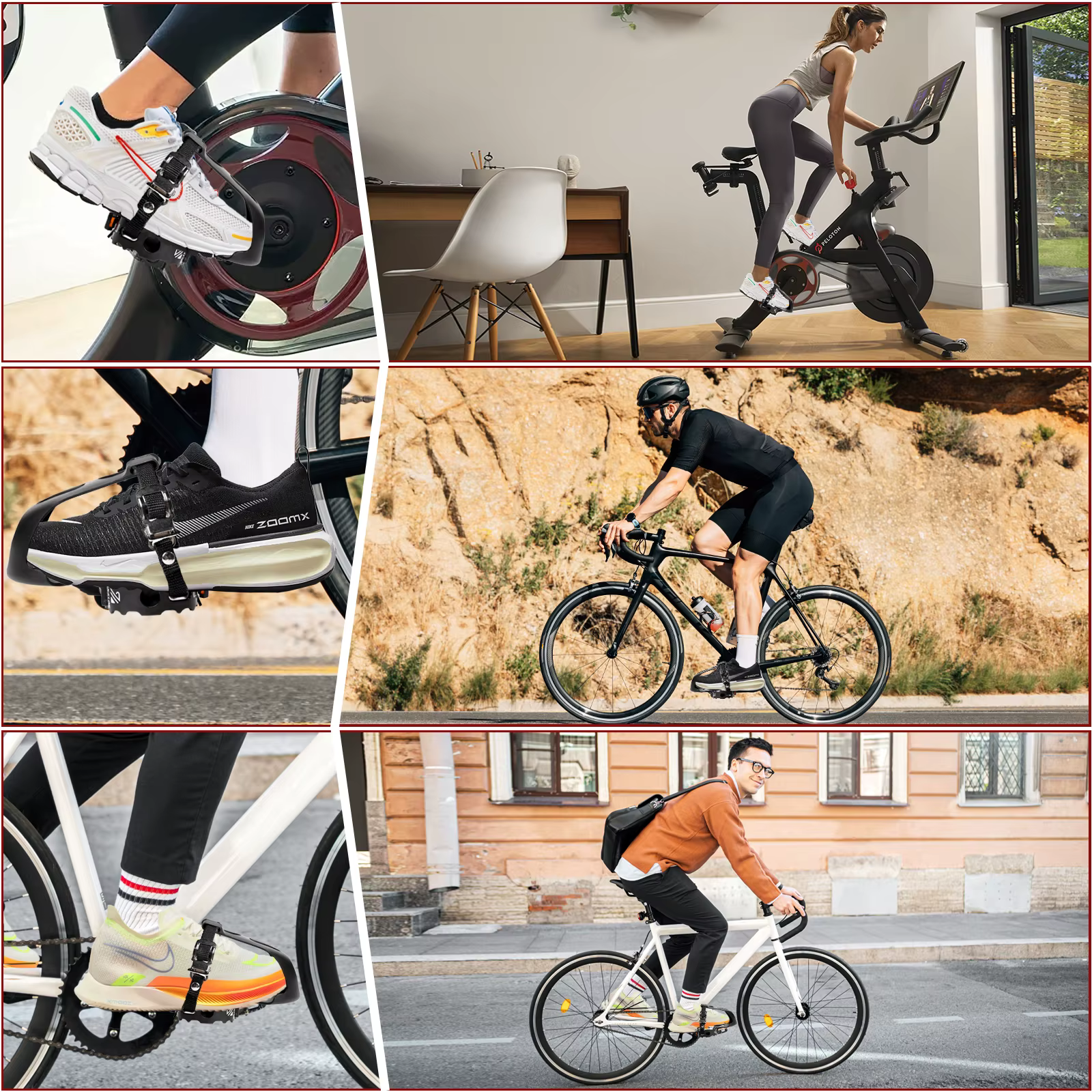 BUCKLOS pédale de vélo d'entraînement en salle