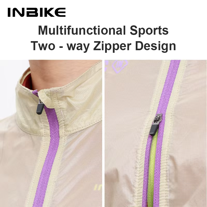 INBIKE Coupe-vent de cyclisme portable ultra-léger pour femme Veste