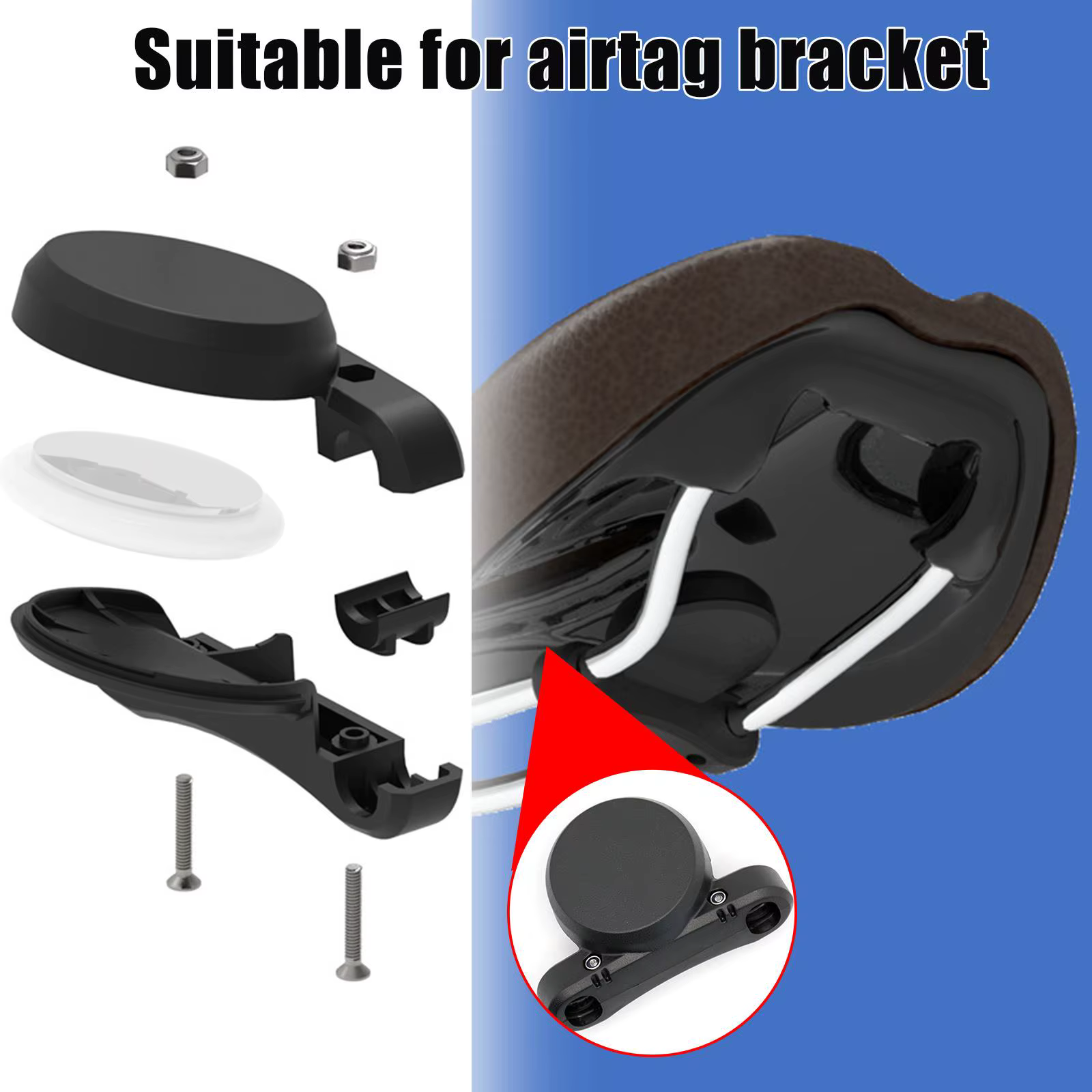 Support de vélo protecteur pour Airtag