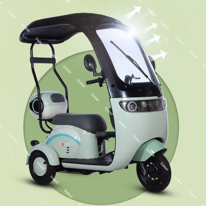 Tricycle électrique injuste pour adultes avec siège arrière