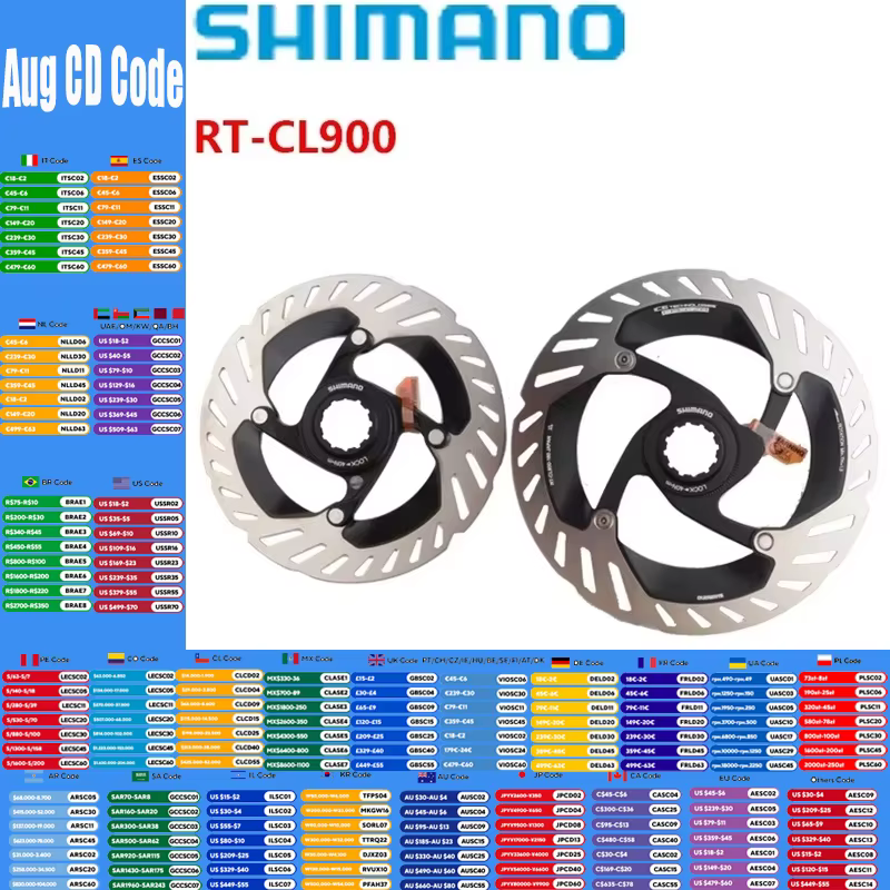 Shimano RT-CL900 Rotor de frein verrouillage central technologie de glace FREEZA 140/160/180/203mm ULTEGRA XTR DURA-ACE pièces de vélo d'origine