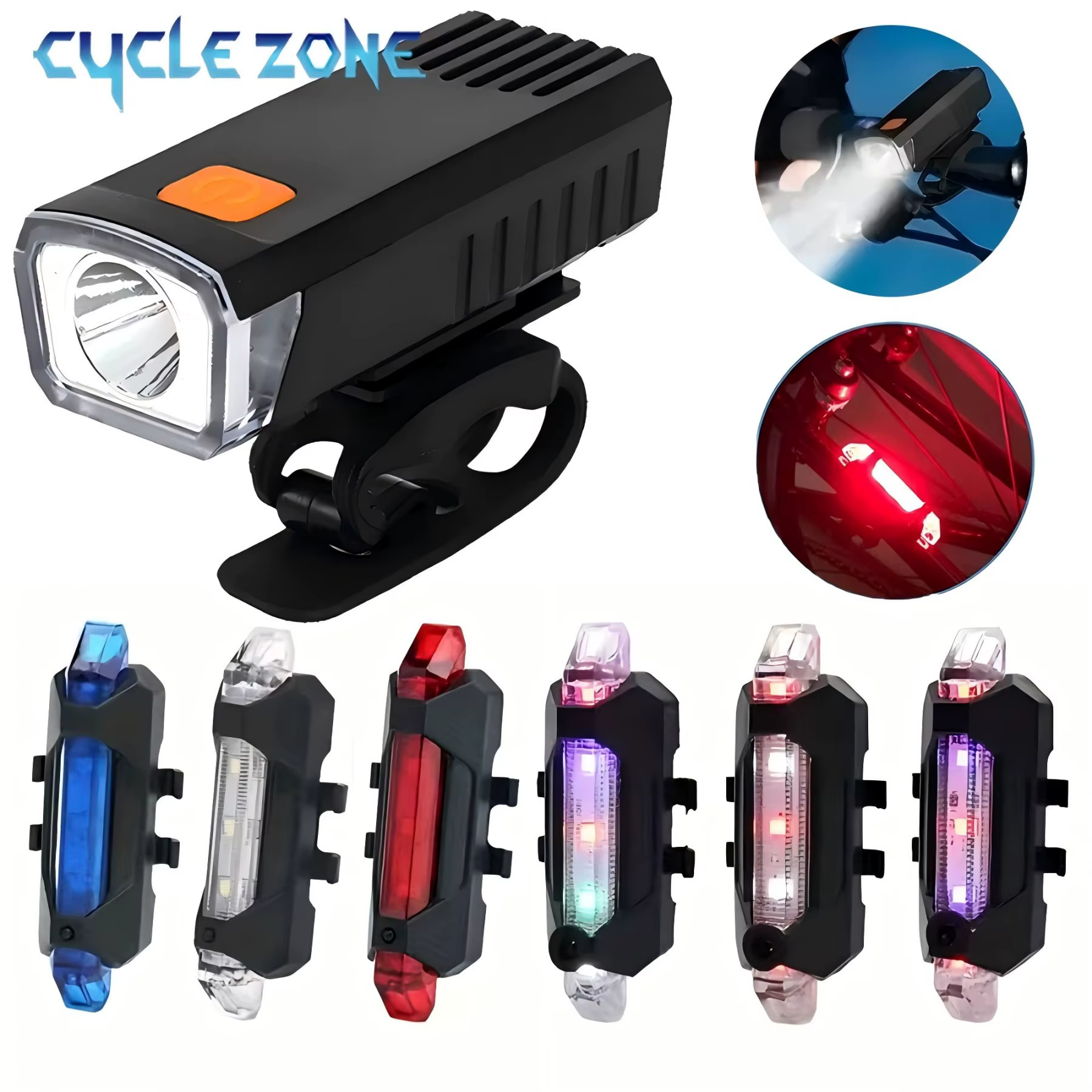 Ensemble de lumières de vélo
