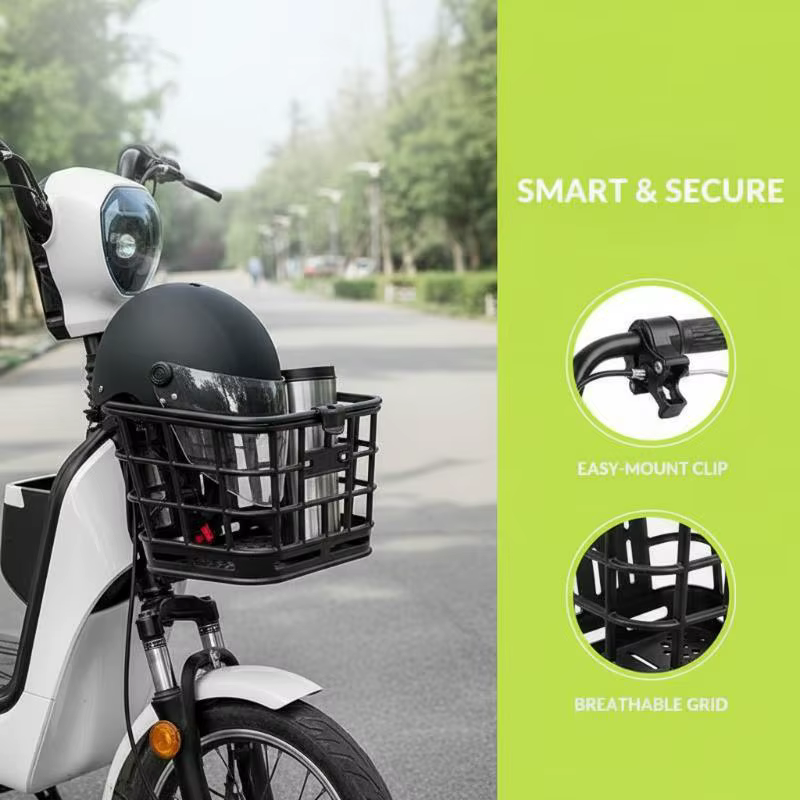 Nouveau panier avant noir pour vélo