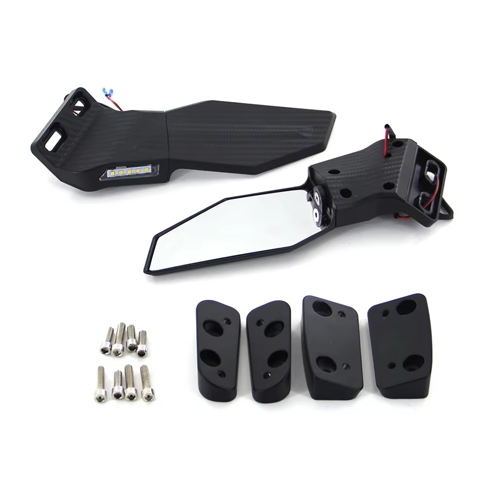 Rétroviseur Convexe Universel pour Moto, Scooter, E-Bike, 2 Pièces/Paire, 6mm