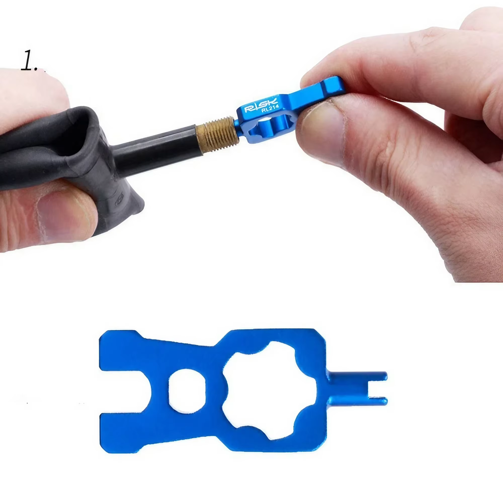 Outils de réparation portables de Valve de vélo 4 en 1