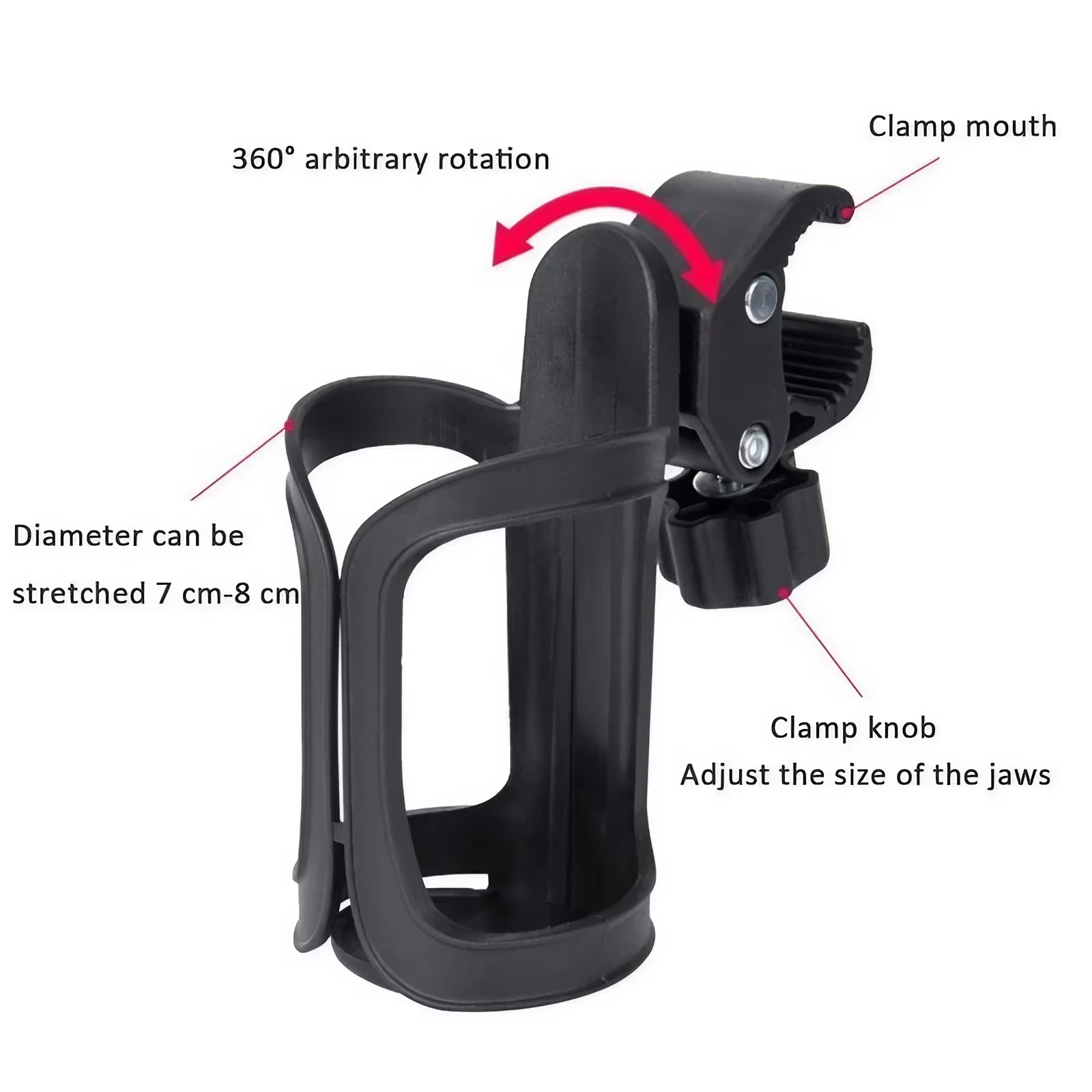 Accessoires de vélo-support de verre de bouteille d'eau multifonctionnel