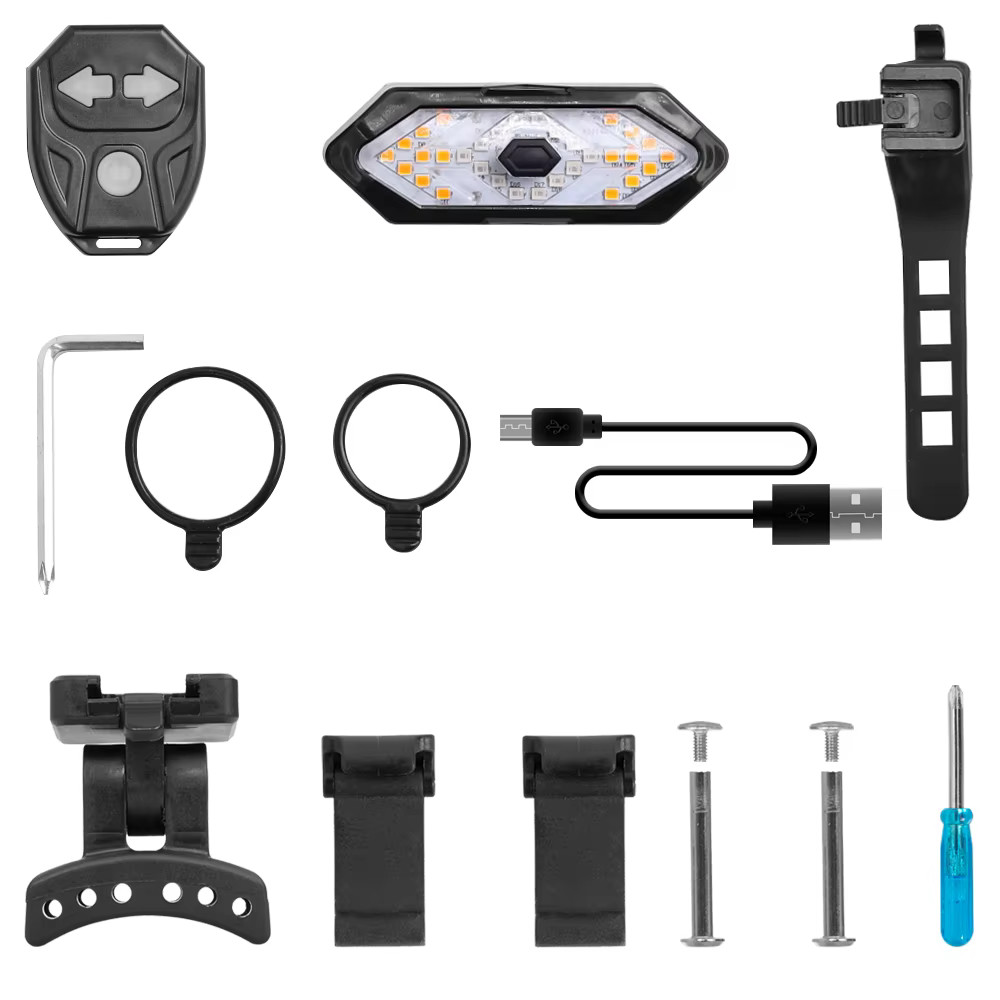 Clignotant de guidon pour trottinette électrique, compatible Max G30 G2 F2 Pro F3 Pro, Mi3 Mi4 Mi5 5Pro 5Max 6Ultra, feu arrière de signalisation