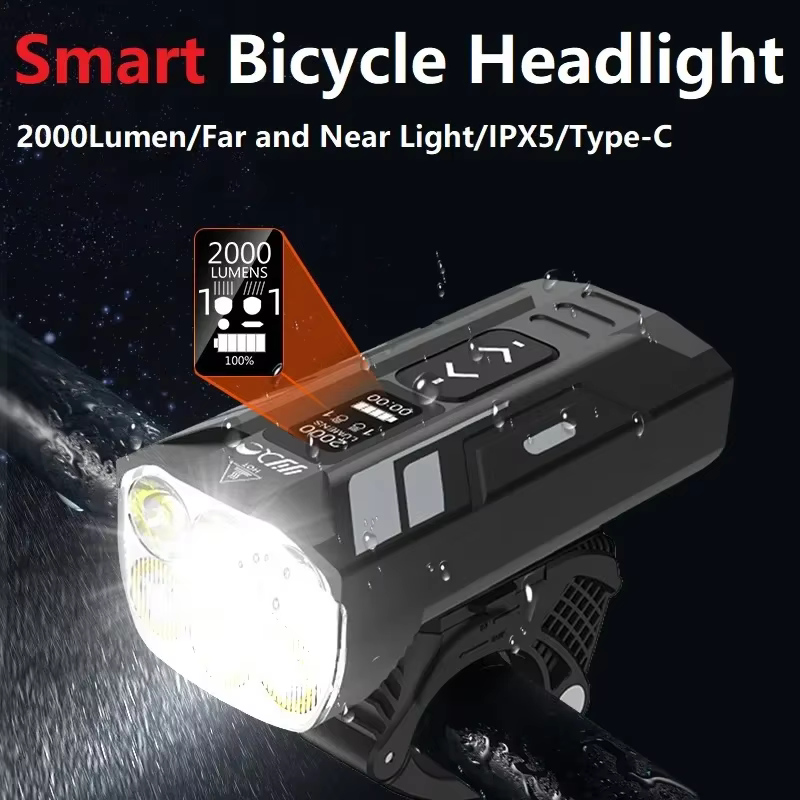 Feu de vélo 2000 Lumens 6LED feux