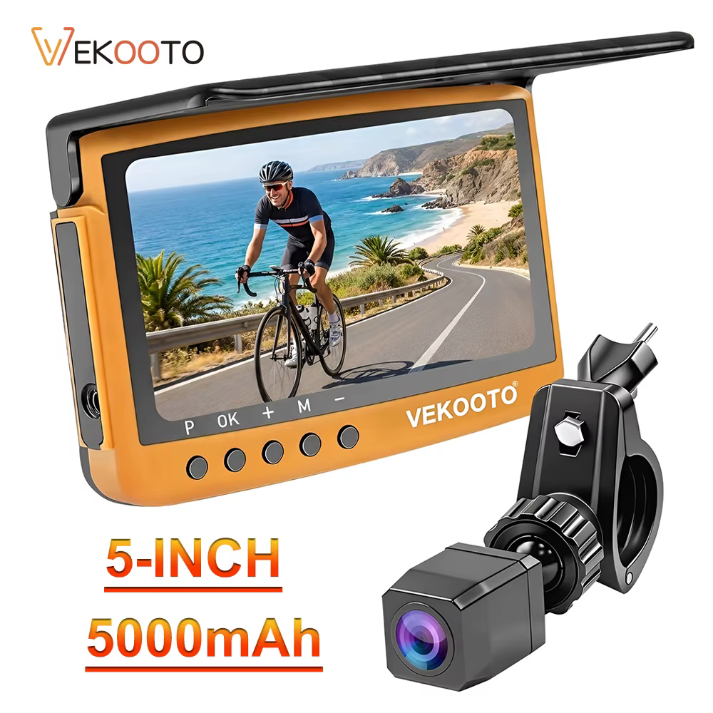 Caméra de recul pour vélo 1080P avec écran HD 5 pouces