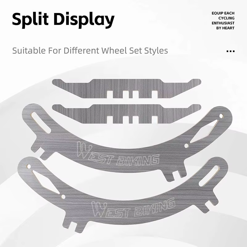 WEST BIKING – support de stationnement réglable en bois pour vélo d'intérieur, support de vélo de route et vtt, largeur des pneus 20C-30C/1.9-2.2 pouces
