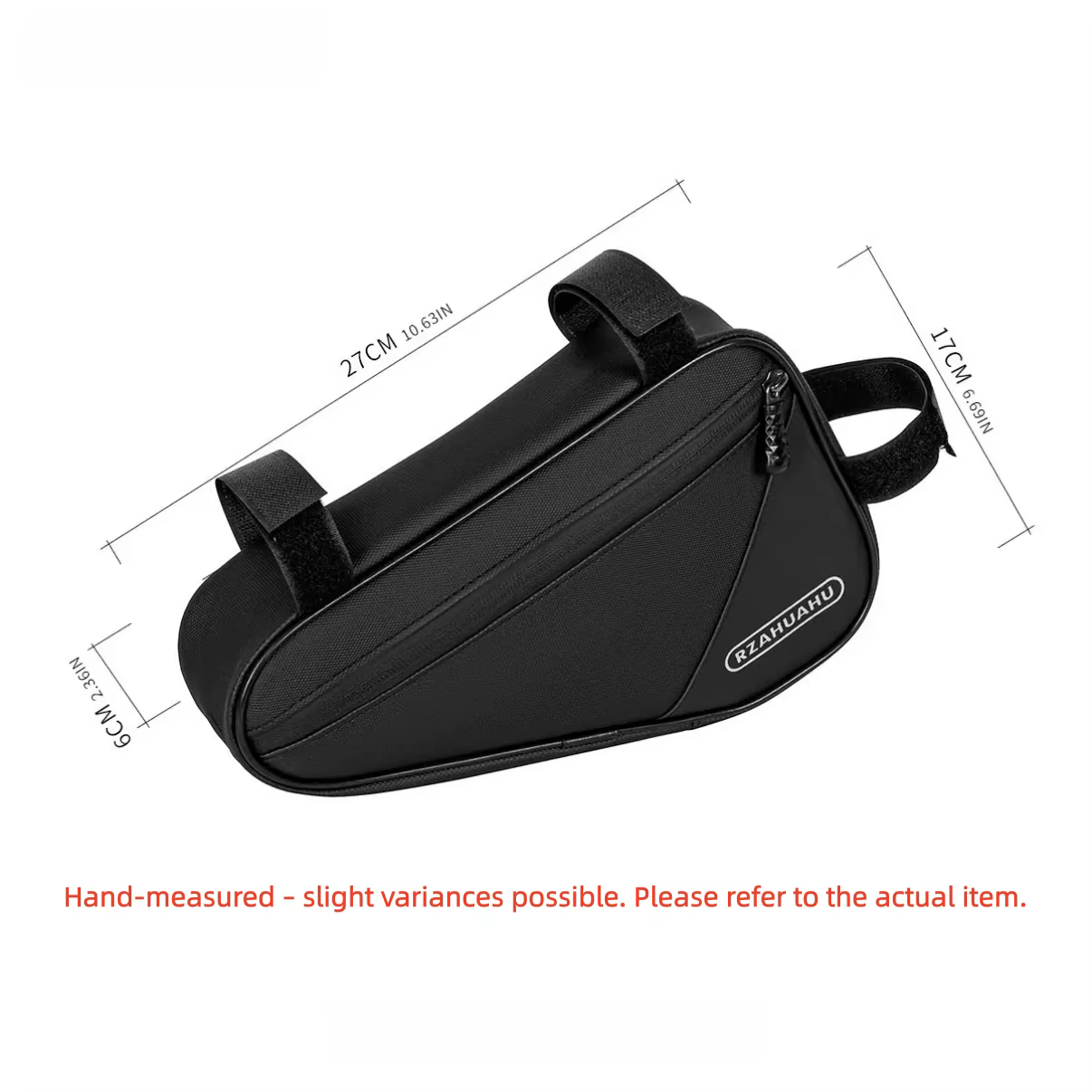 Sac de cadre triangulaire pour vélo – Pochette de rangement pour tube supérieur