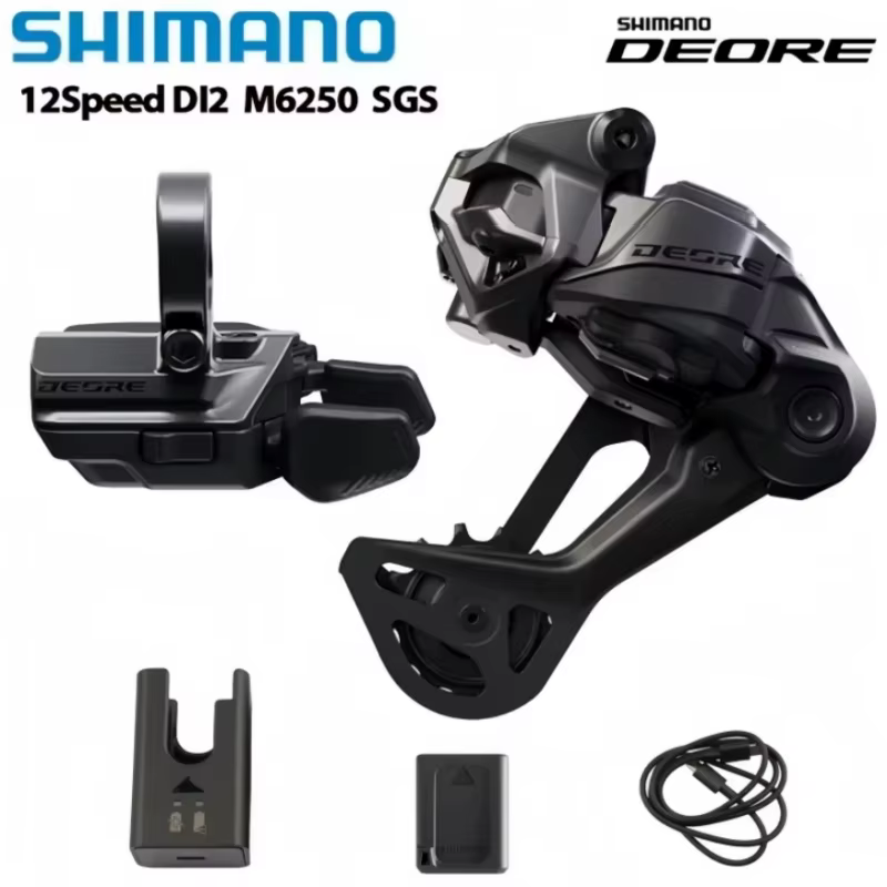 NOUVEAU VTT SHIMANO 12s Di2 DEORE SW-M6250 RD-M6250 SGS Vélo de montagne avec chargeur EC-DN100