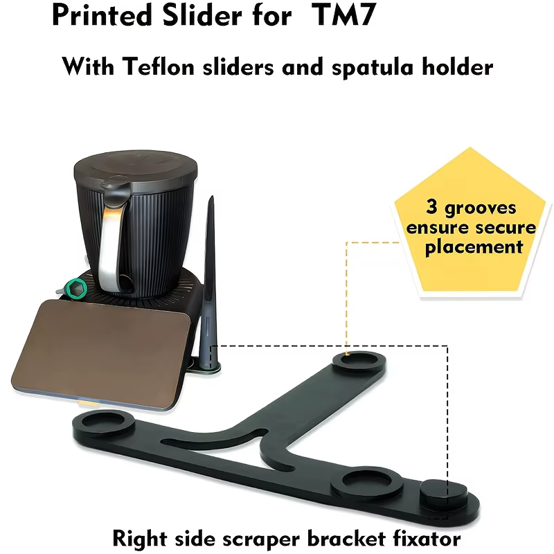 Planche coulissante avec planeurs, support sécurisé, protège la fonction d'échelle, accessoires TM7, support de Base, Protection de la Surface du travail à la maison, 1 pièce