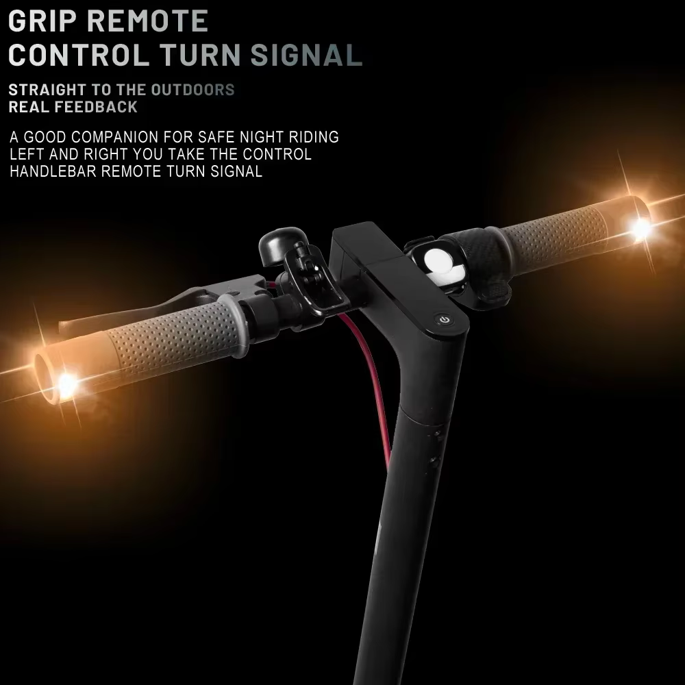 Poignée de guidon avec clignotants ou feu arrière pour trottinette électrique Ninebot Max G30 ES1 ES2 ES3 ES4, poignées de guidon avec feux clignotants