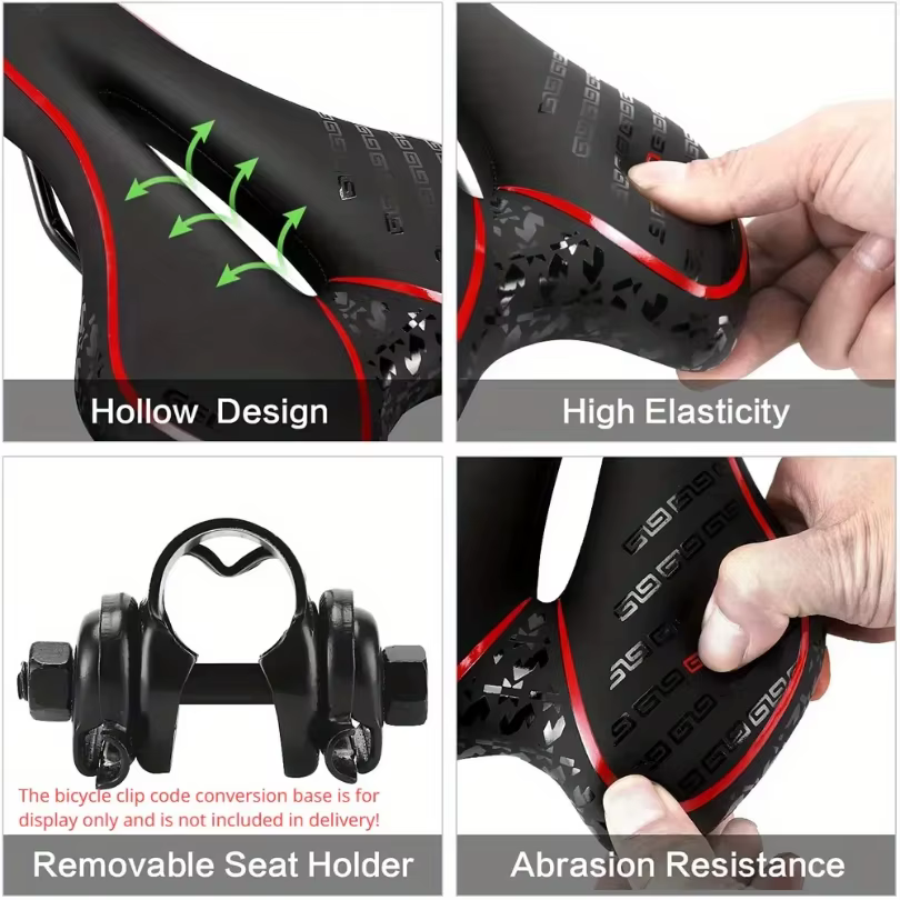 Selle de vélo de montagne confortable pour hommes et femmes