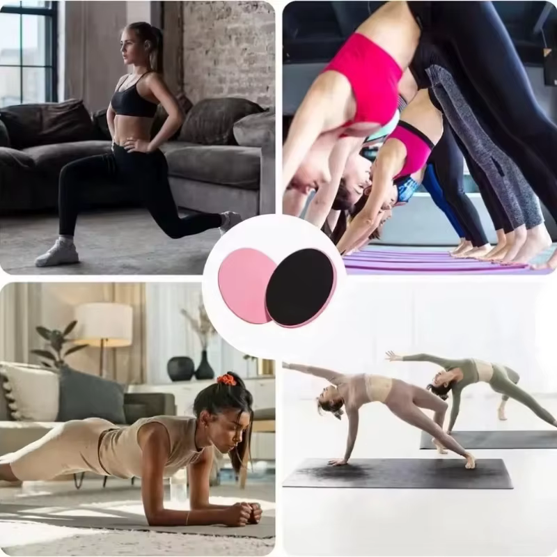 Disques de glisse Pilates pour la maison, accessoires d'entraînement complet du corps, équipement sportif pour l'entraînement abdominal