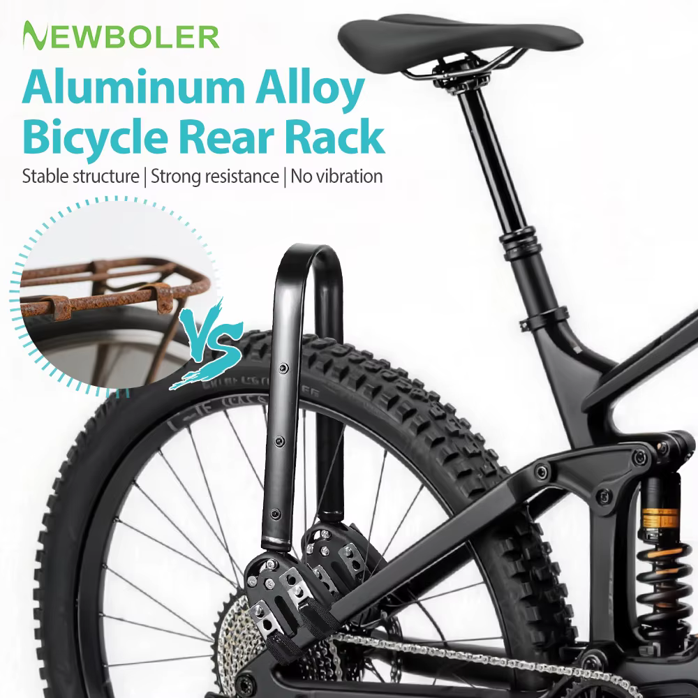 Porte-bagages de vélo réglable en alliage d'aluminium