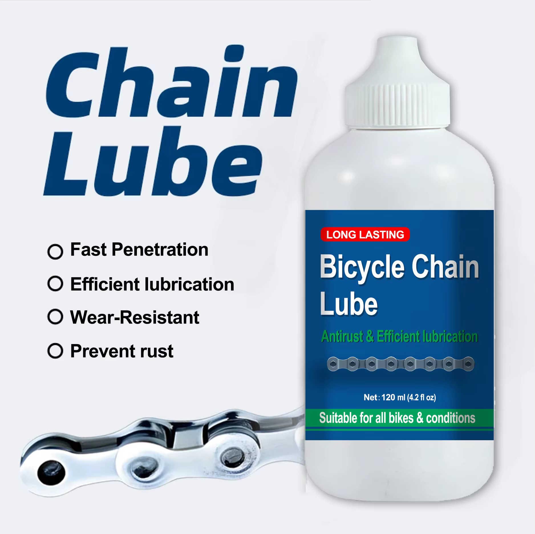 Huile de réparation pour chaîne de vélo de route