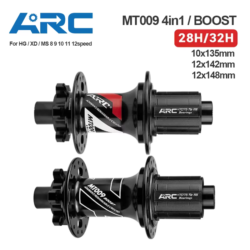 ARC MT009 moyeu arrière 4in1 BOOST 10x135 12x142 12x148 vtt XC gravier E vélo