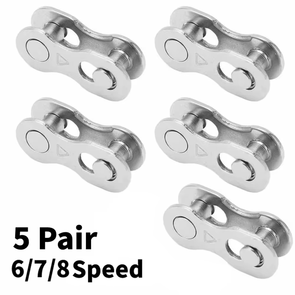 5 paires de chaînes de vélo 6/7/8 vitesses