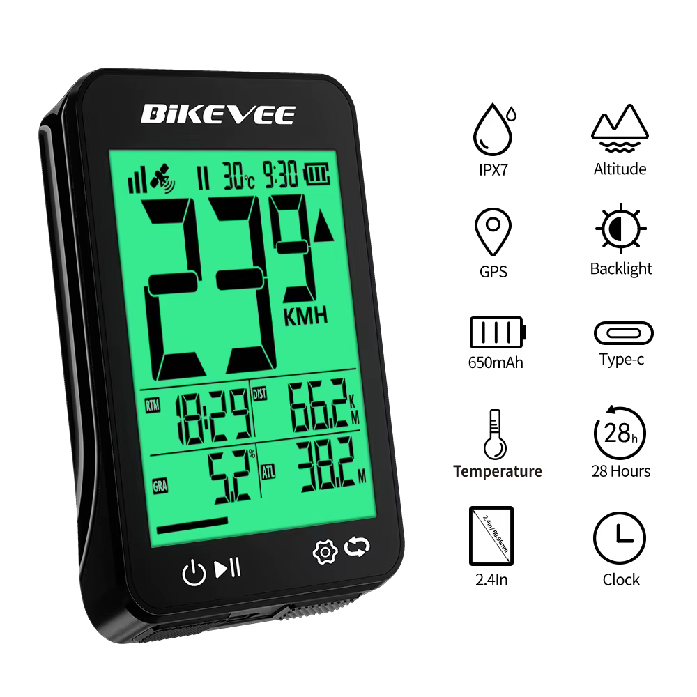 Ordinateur de vélo sans fil GPS