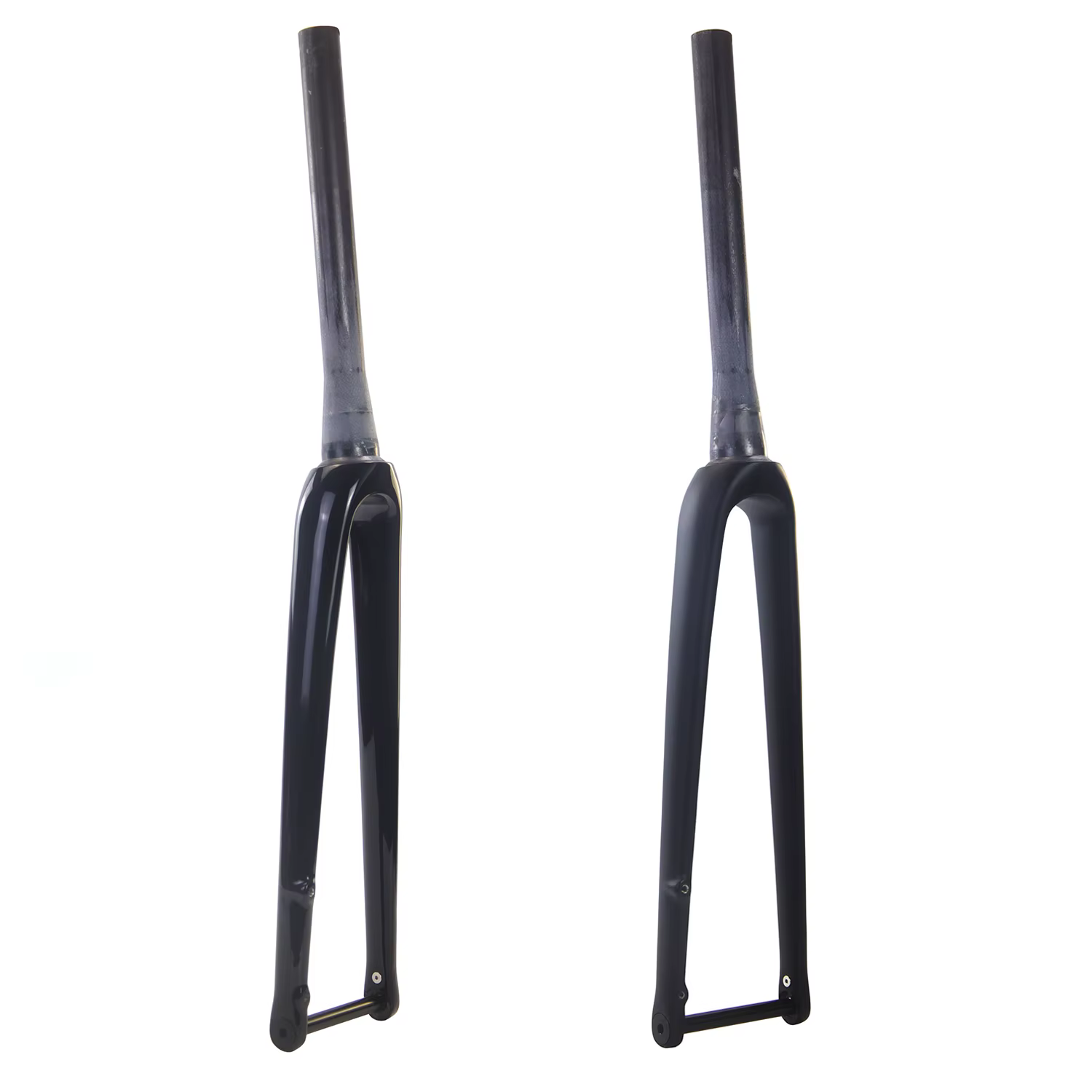 Fourche de vélo de route rigide en carbone