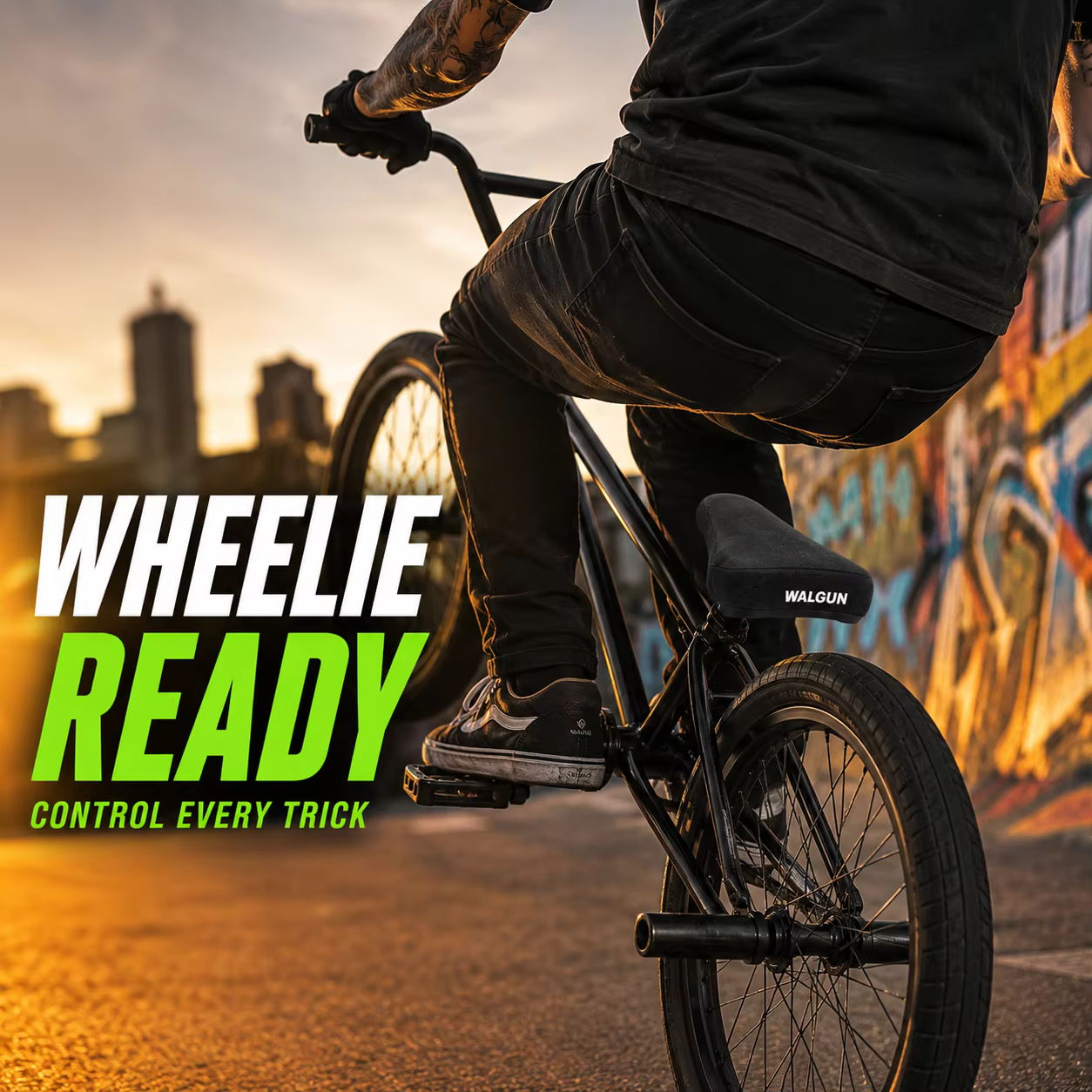 Selle de vélo WALGUN BMX Wheelie antidérapante