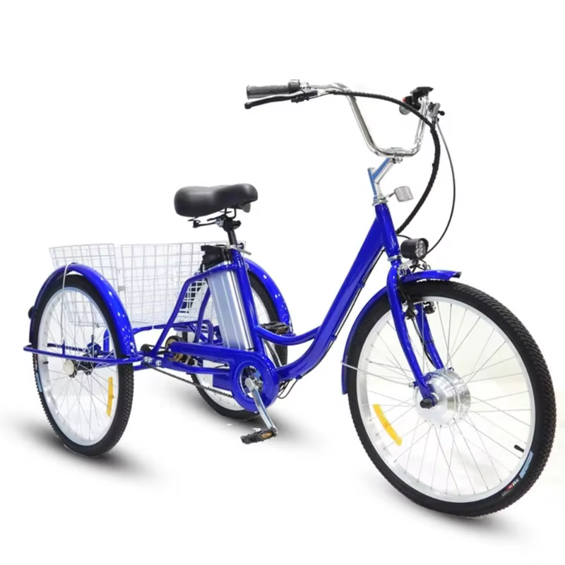 Vélo Cargo électrique à 3 roues pour adultes âgés