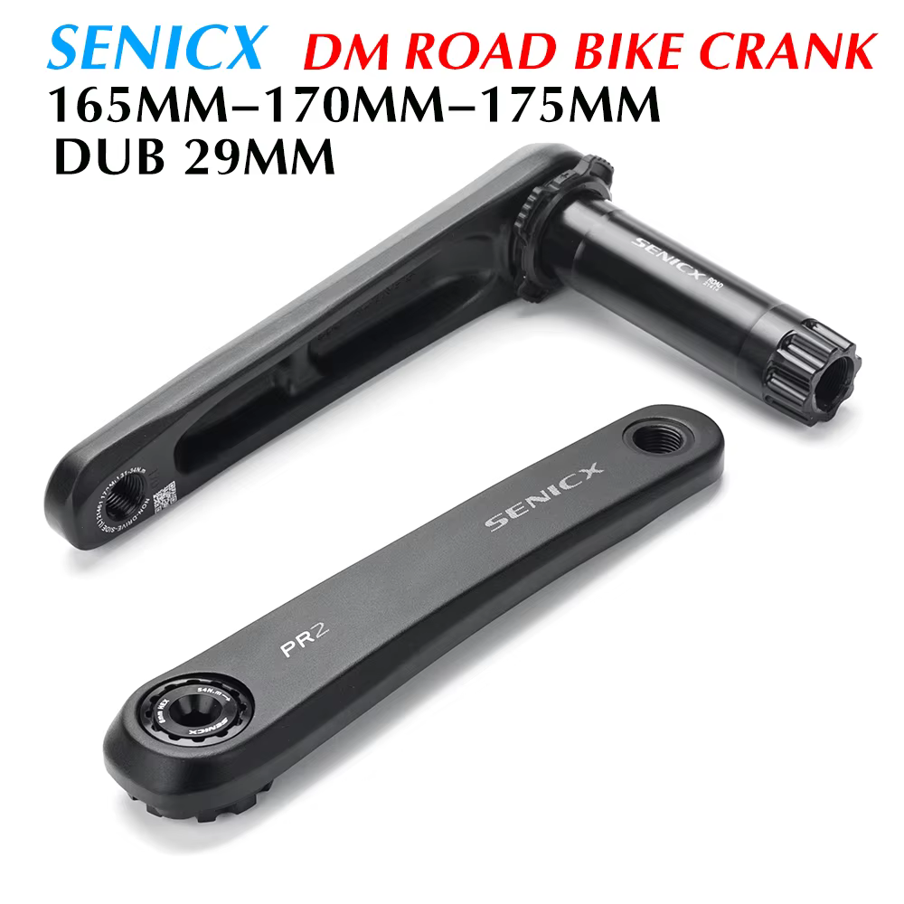 Pédalier de vélo de route SENICX – Bras 165/170/175 mm pour 10/11/12 vitesses | Compatible avec le support inférieur