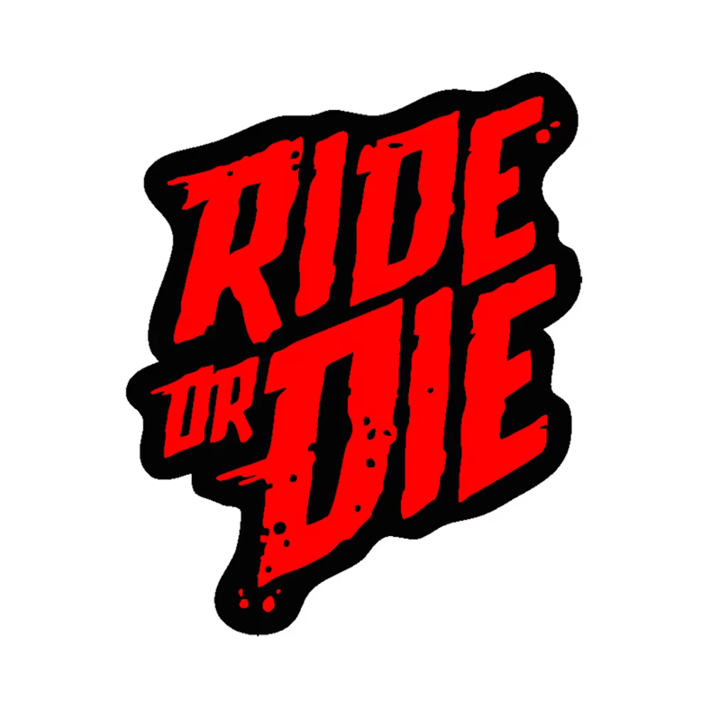 Ride or Die – autocollants de cadre de vélo