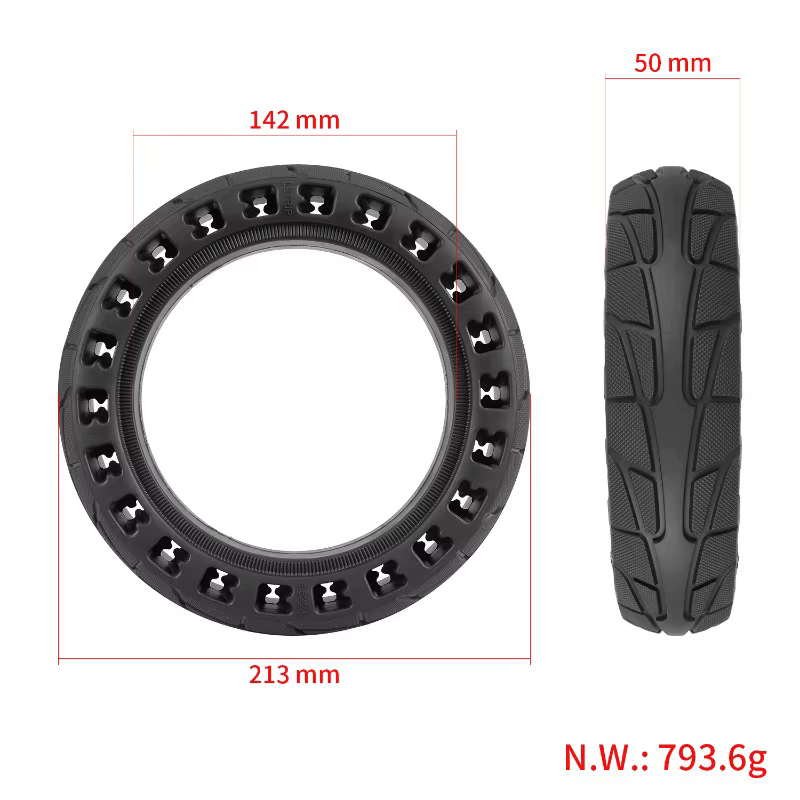Pneu solide de 8, 5 pouces anti-crevaison pour trottinette électrique Xiaomi