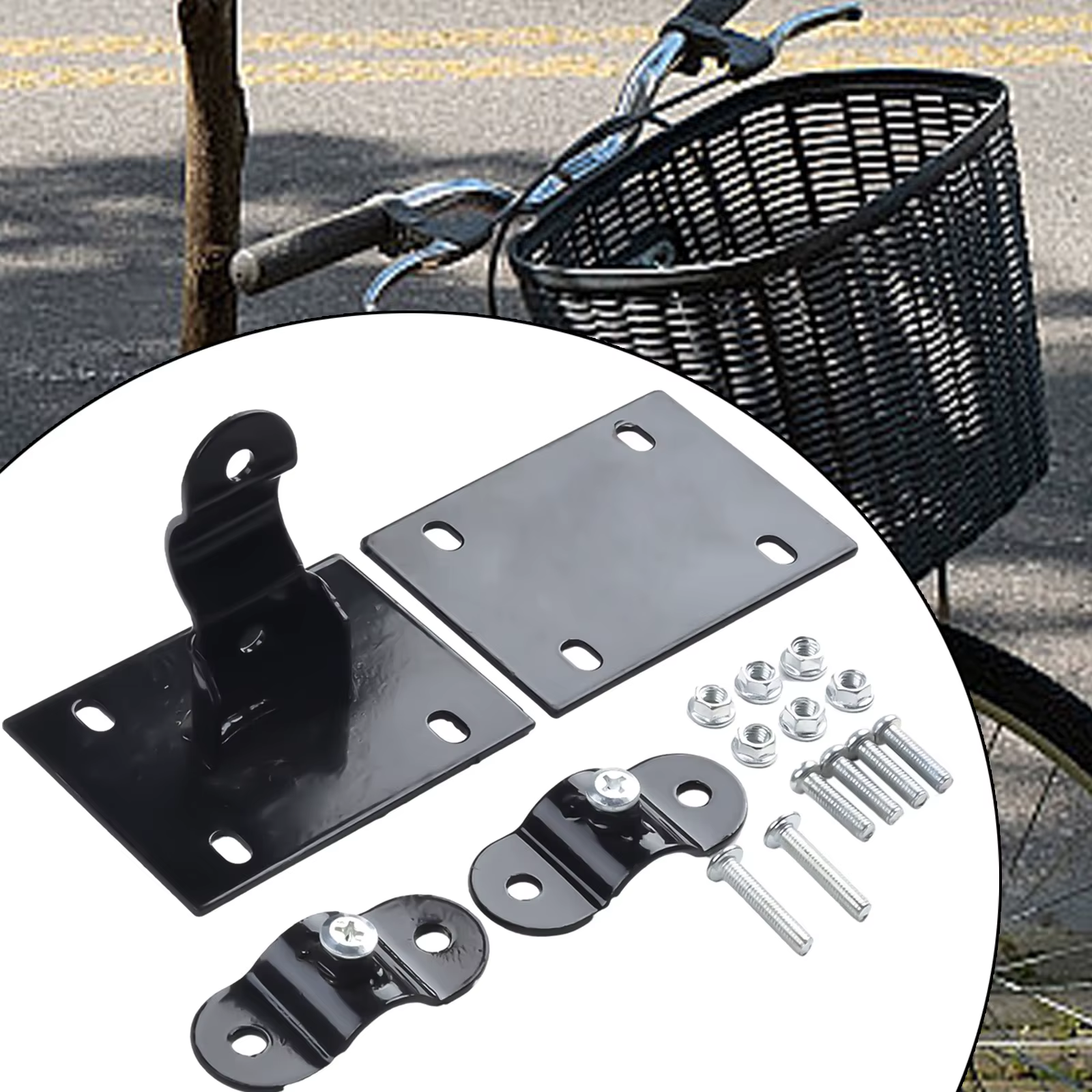 1 ensemble de supports de panier de vélo pour vélo pliant